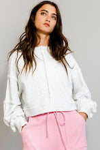 Load image into Gallery viewer, Let's Stay in Crop Sweatshirt