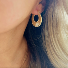 Load image into Gallery viewer, Sunburst Spiral Hoops Earrings