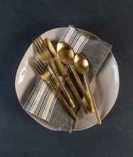 Load image into Gallery viewer, Rustic Gold Flatware Set
