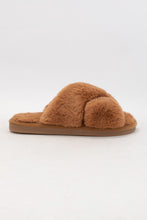 Load image into Gallery viewer, Criss Cross Slippers Camel
