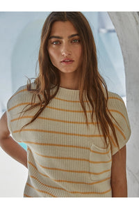 Knitted Stripe Sweater Top
