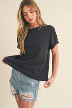 Load image into Gallery viewer, Mali Short Sleeve Top - Black

