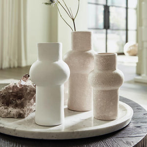 Small Paper Mache Vase - Natural