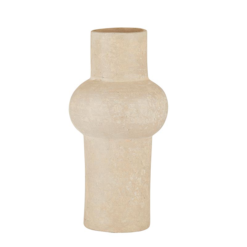 Large Paper Mache Vase - Natural