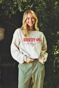 Howdy Holidays Mid Graphic Sweatshirt