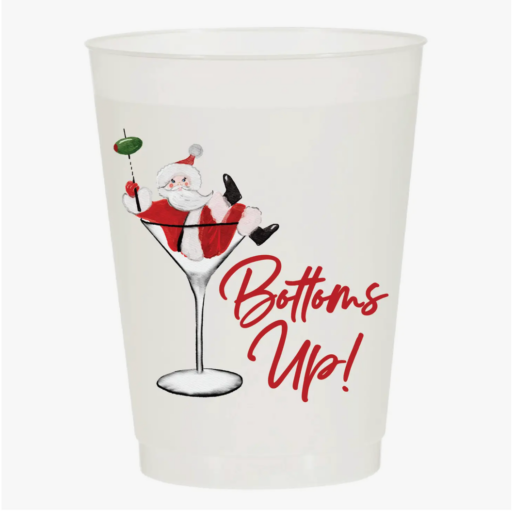Bottoms Up Frosted Cups Set of 6