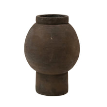 Load image into Gallery viewer, Handmade Black Terracotta Vase
