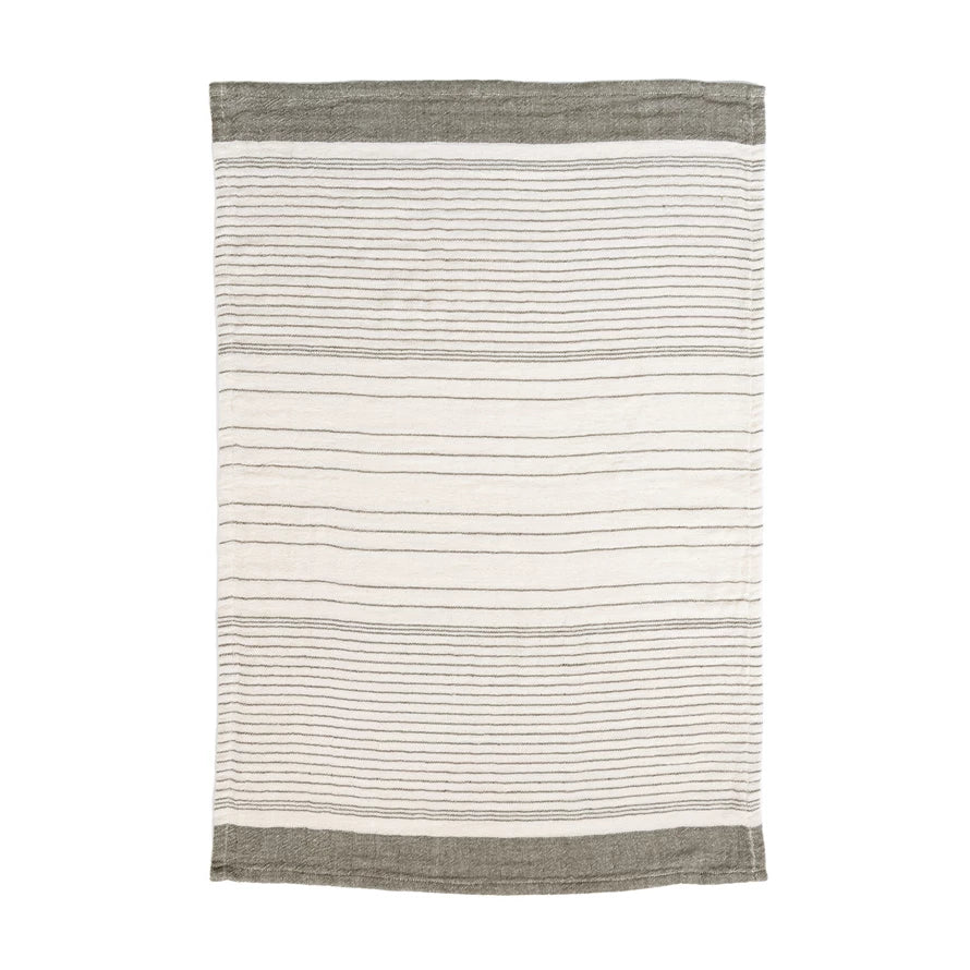Cotton Tea Towel with Stripes