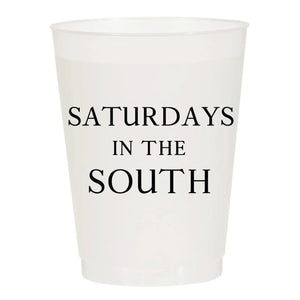 Saturdays in the South Frosted Cups Set of 10