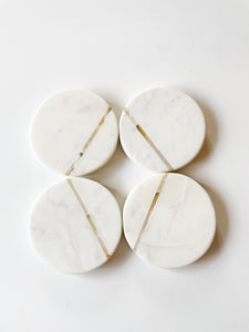 Marble Coasters w/ Irredesent Detail