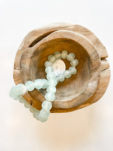 Recycled Glass Beads - Teal