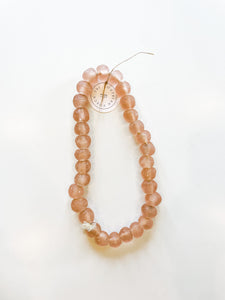 Recycled Glass Beads - Pink